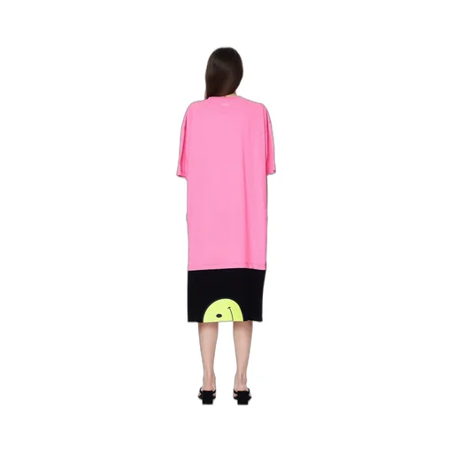Pink Thank You Oversized T-Shirt Dress