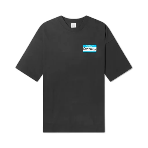 Oversized Capitalism T-Shirt Black