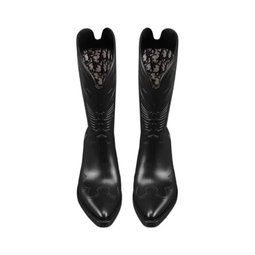 Christian Dior Logo Printed Pointed Toe Boots