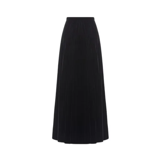 Pleated Trumpet Skirt