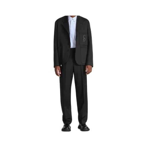 Pleat Detailed Straight Leg Trousers