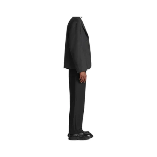 Pleat Detailed Straight Leg Trousers