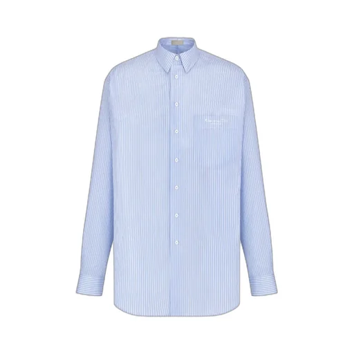 Striped Collared Long-Sleeved Shirt