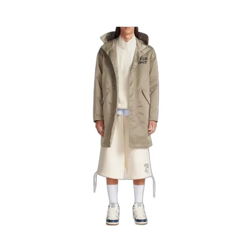High Neck Long-Sleeved Coat