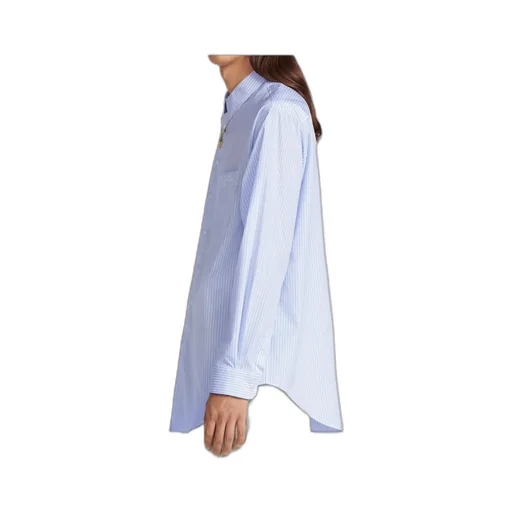 Striped Collared Long-Sleeved Shirt