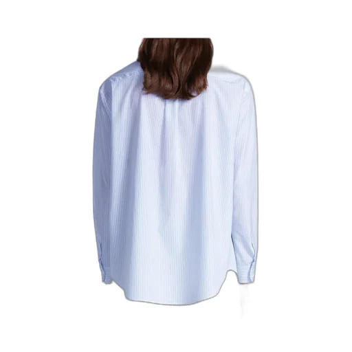 Striped Collared Long-Sleeved Shirt