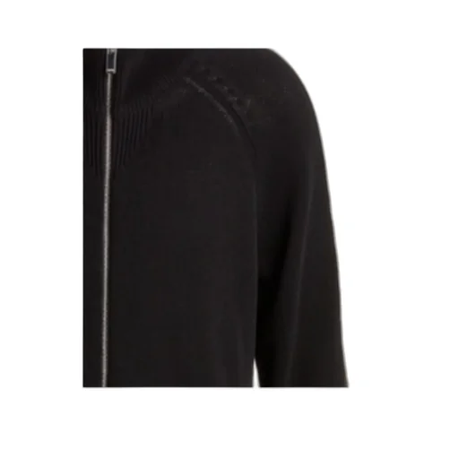 Zippered Knitted Cardigan