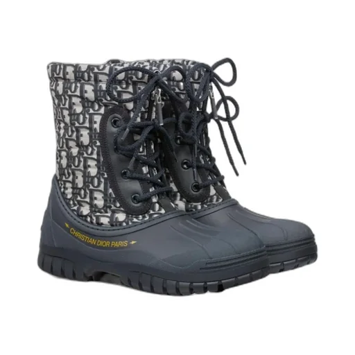 Logo Lace Up Boots