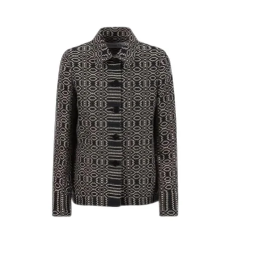 Geometric Pattern Printed Casual Jacket