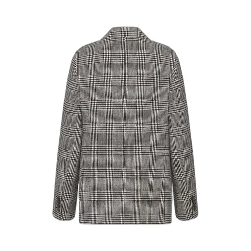Dior Houndstooth Button-Up Jacket