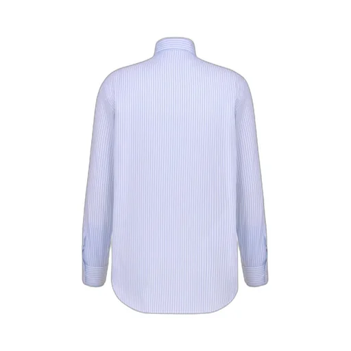 Striped Collared Long-Sleeve Shirt