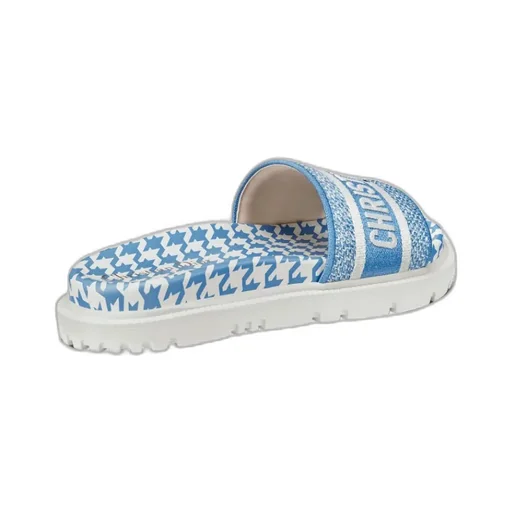 Embroidered Pattern Flip-Flops