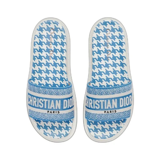 Embroidered Pattern Flip-Flops