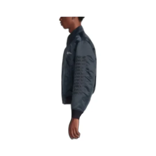 Buttoned Bomber Jacket