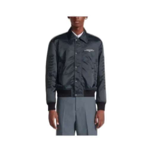 Buttoned Bomber Jacket