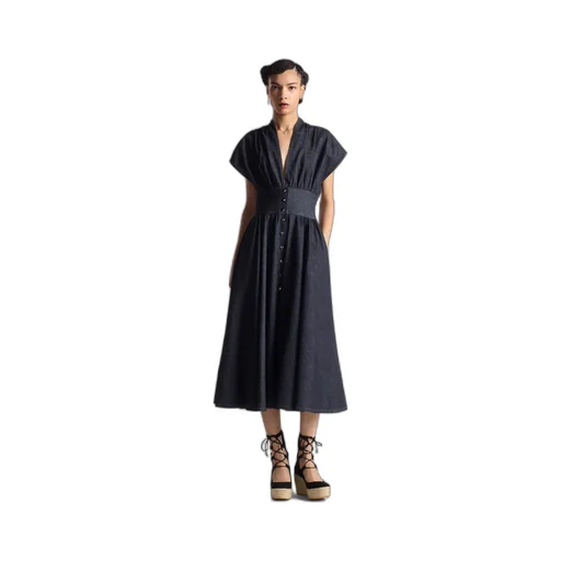 Flared Mid-Length Dress