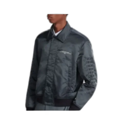 Buttoned Bomber Jacket