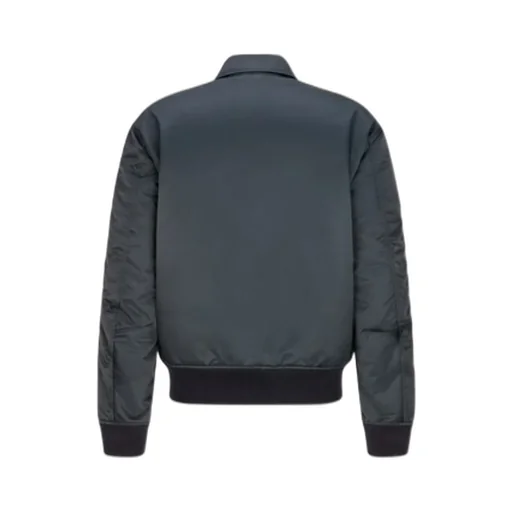 Buttoned Bomber Jacket