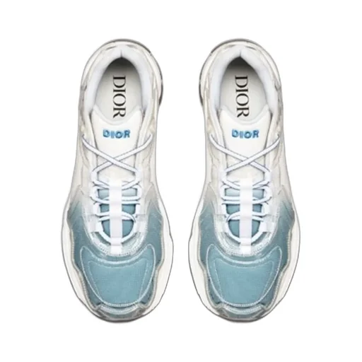 Blue Mesh Flat Casual Sneakers