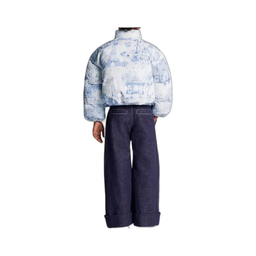 Button Detailed Wide Leg Jeans