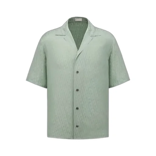 Dior Homme All-Over Logo Patterned Short-Sleeved Shirt