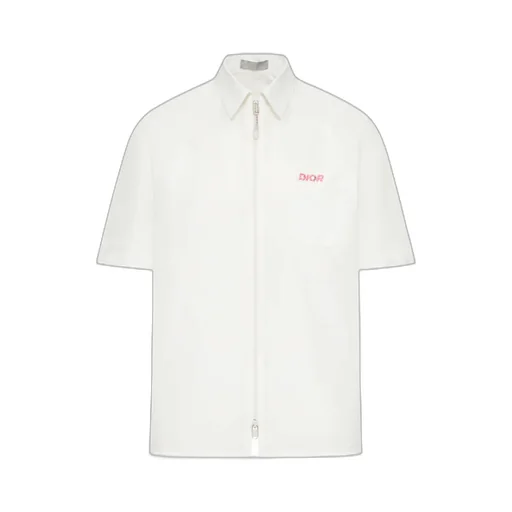 Zip-Up Short-Sleeved Shirt