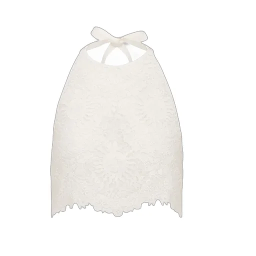 Lace-Detailed Halterneck Top