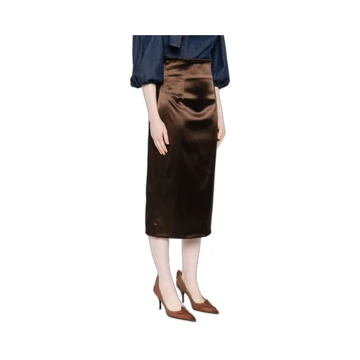 Satin Midi Skirt