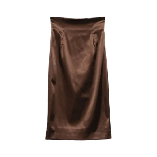 Satin Midi Skirt