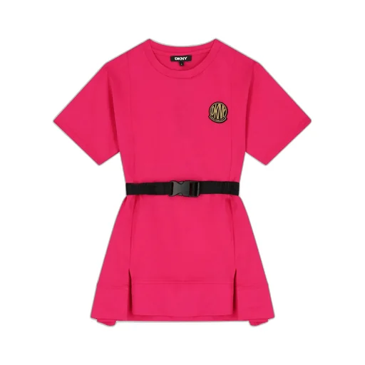 Logo-Patch Cotton Dress