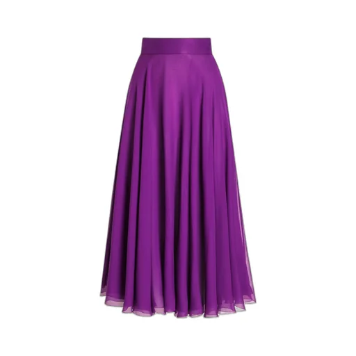 Silk Midi Skirt