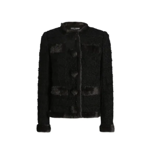 Single-Breasted Tweed Jacket