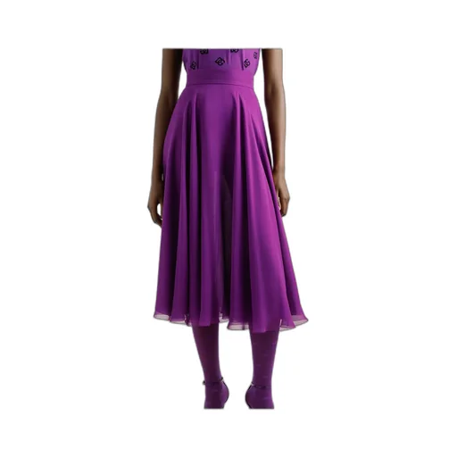 Silk Midi Skirt