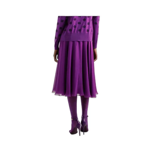 Silk Midi Skirt