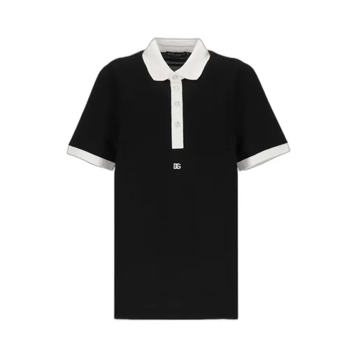 Dg Logo Embroidered Polo Shirt