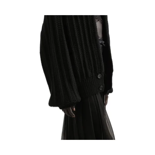 Twill Chiffon Midi Skirt