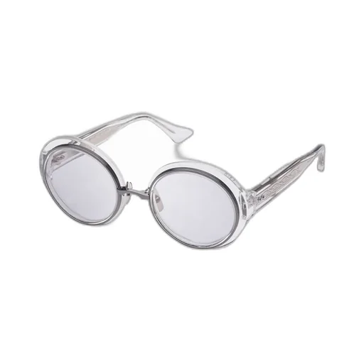 Transparent Round-Frame Glasses