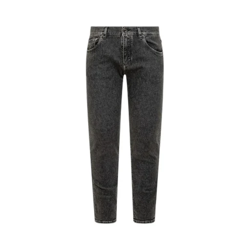 Logo Plaque Slim-Fit Jeans