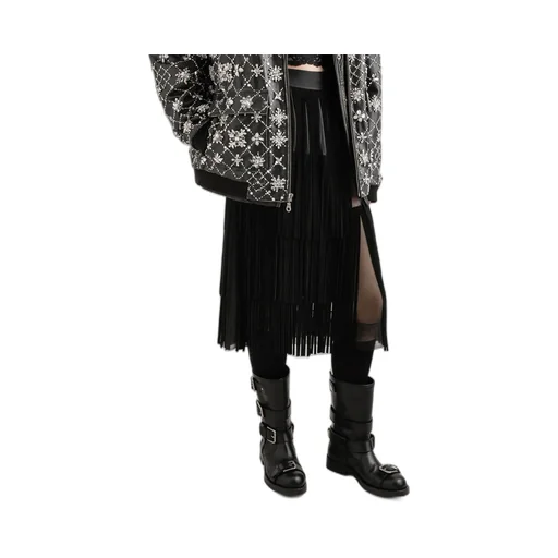 Gathered Waist Midi Skirt