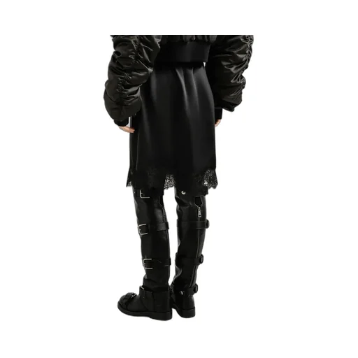 A-Line Satin Midi Skirt