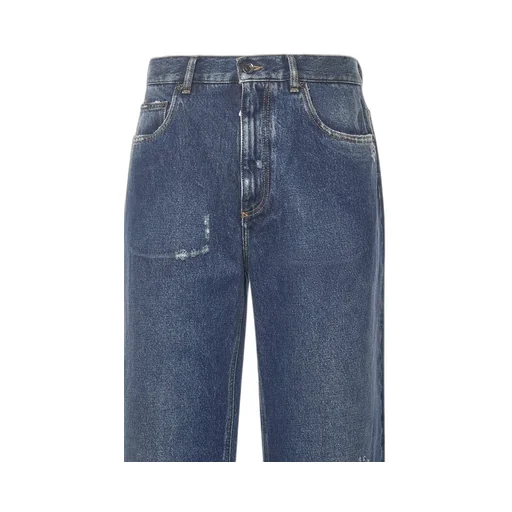 Straight Leg Distressed Jeans