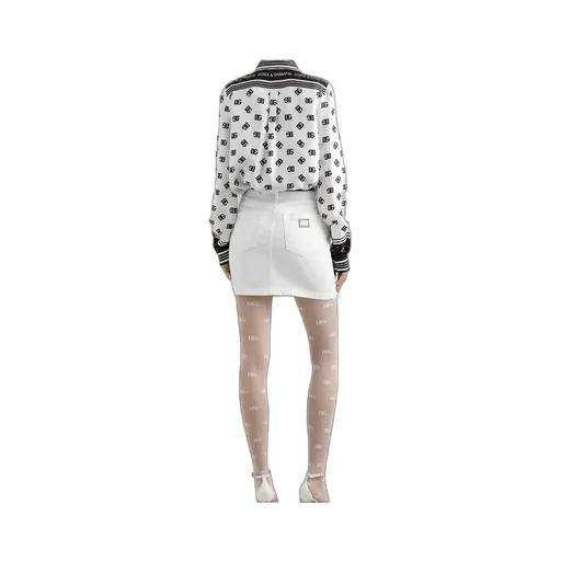 Dolce & Gabbana All-Over Dg Logo Printed Twill Shirt