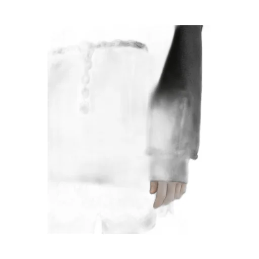 Ruffled-Sleeve Drawstring Sweatshirt
