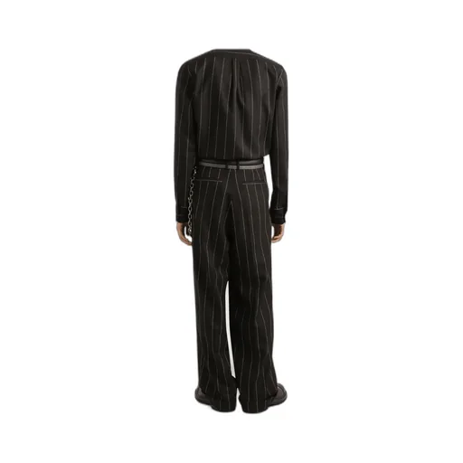 Pinstriped Flannel Trousers