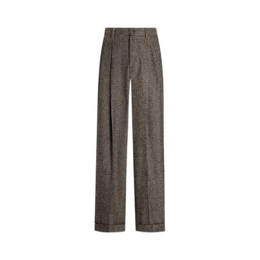 Pleated Wide-Leg Trousers
