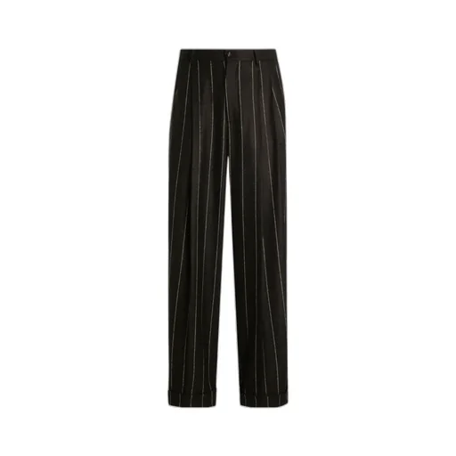 Pinstriped Flannel Trousers