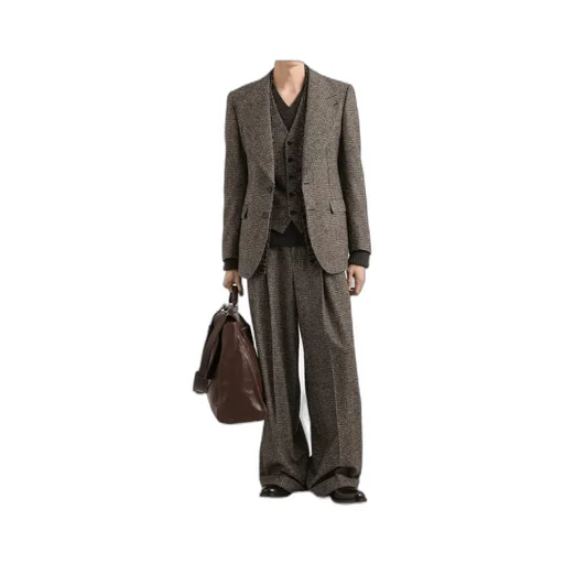 Pleated Wide-Leg Trousers