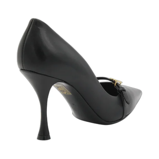 90Mm Leather Pointed-Toe Pumps