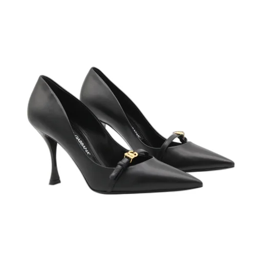 90Mm Leather Pointed-Toe Pumps