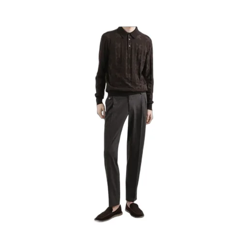 Pleated-Front Trousers